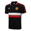 Manchester United Polo d'Entraînement 22-23 Noir Rouge Blanc Pour Homme